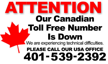 Canada phones down call 401-539-2392