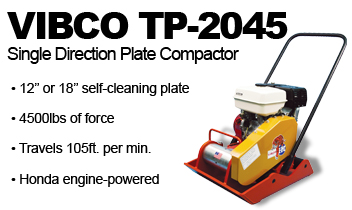 vibco vibrators plate compactor tp 2045