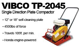 vibco vibrators plate compactor tp 2045