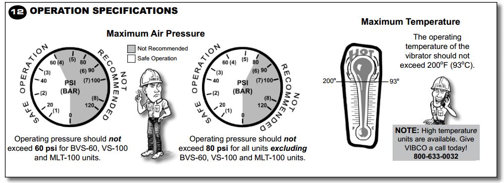 vibco air-line-specs