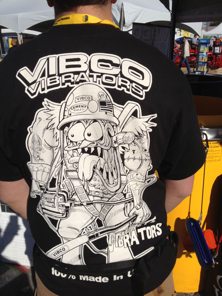 VIBCO Concrete Vibrators TShirt 2013