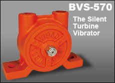 vibco bvs-570 silent turbine vibrator for feed mills
